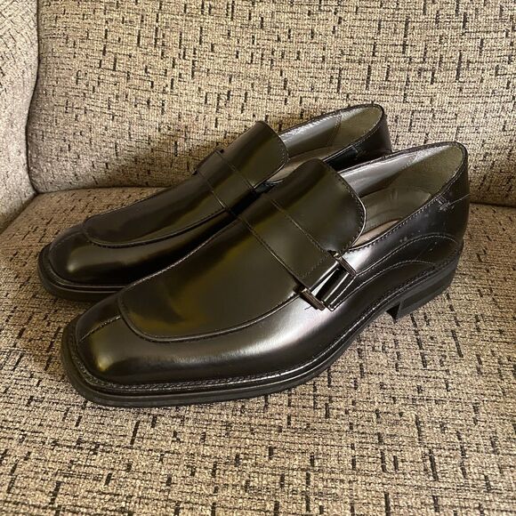 Kenneth Cole New York Men’s Black Leather Loafers Slip-On Size 7.5 main image 5